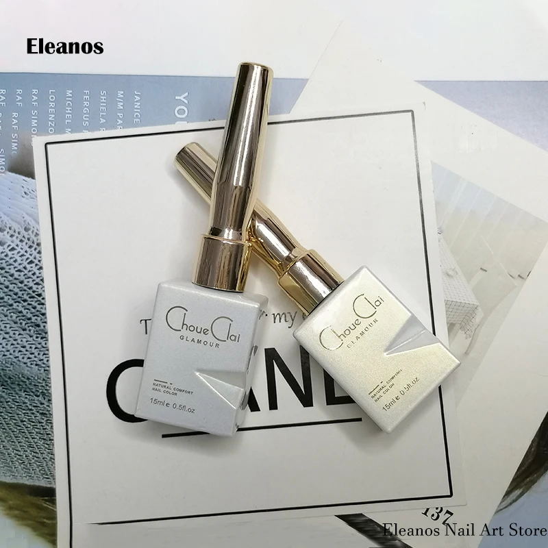 Eleanos 15 ml Basis- und Top-Coat-Gel-Nagellack, transparent, Soak Off UV-Gel-Nagellack, Nagelgrundierung, Hybrid-Gel-Lack