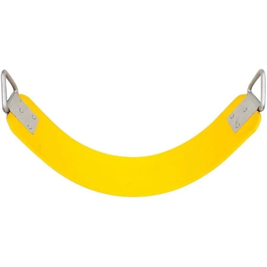 

Swing Set Stuff Inc. Commercial Polymer Belt Seat with SSS Logo Sticker Playground Accessory Yellow