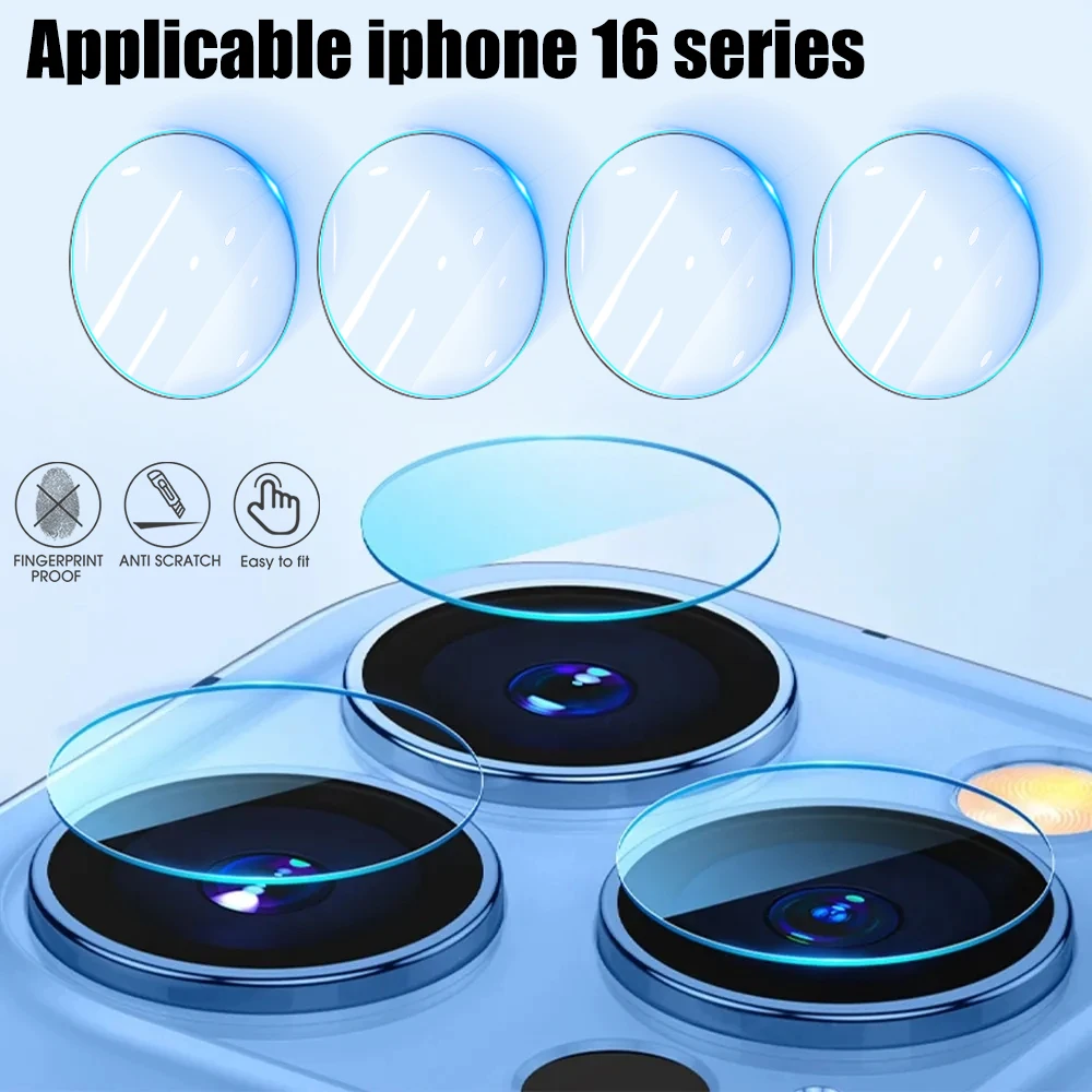 Tempered Glass Camera Lens Films for IPhone16/16 Pro/16 Plus/16 ProMax HD Clear Anti-scratch Individual Camera Protectors