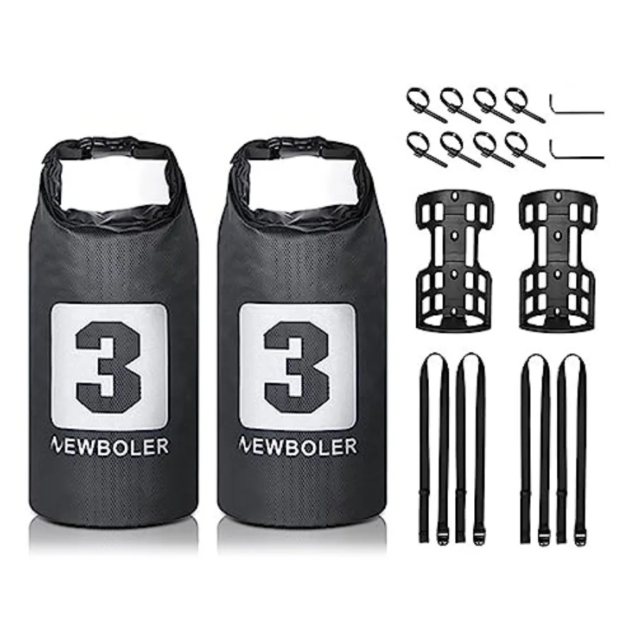 

3L/7L Bike Fork Bag - Waterproof Dry Bag Roll Top Design Lightweight Bicycle Fork Bag Portable Cycling Pack for Mountain and Ro