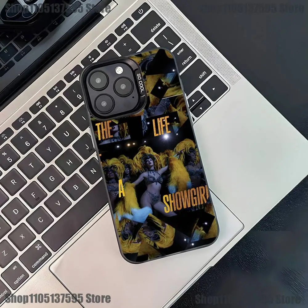 L-Life of a S-Showgirl Phone Case For iPhone 16,15,14,13,12,11,Pro,XS,Max,Plus,Mini,SE4,E Black Matte Shockproof Cover
