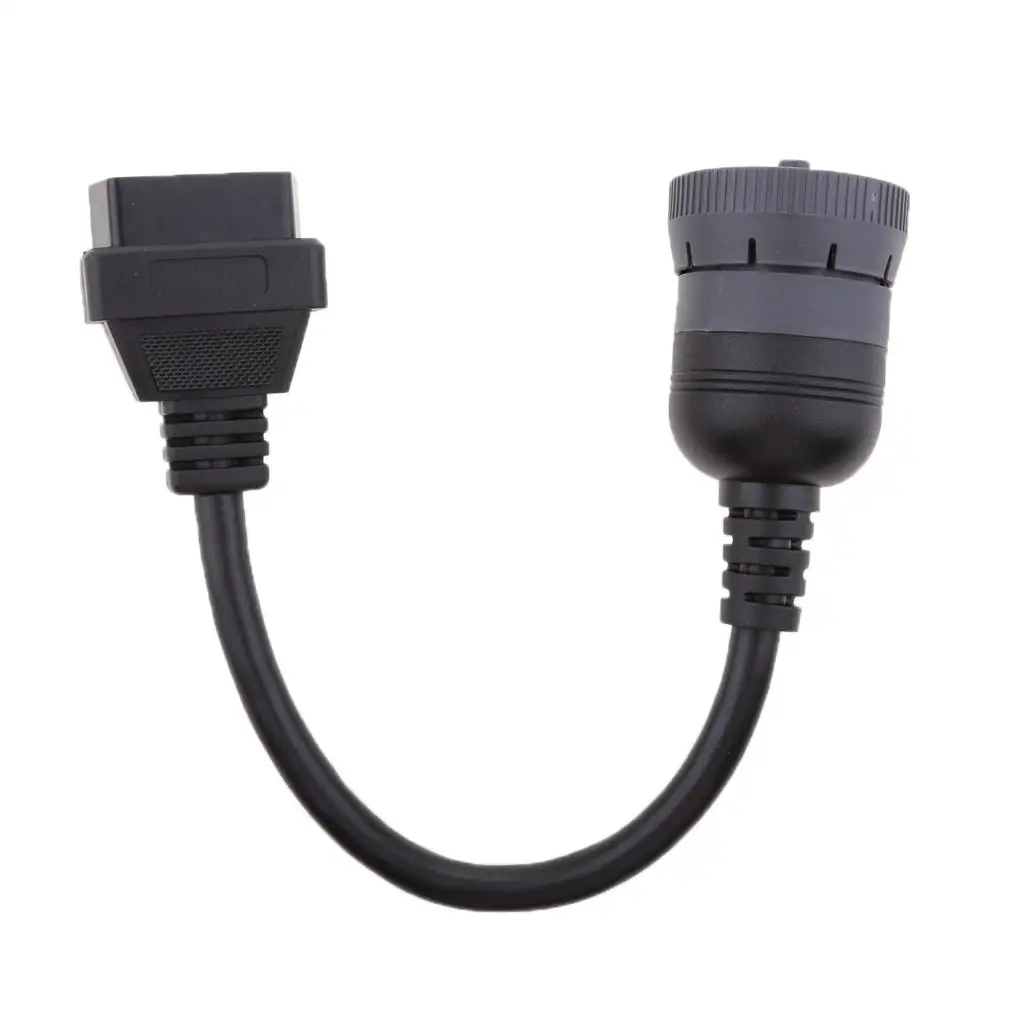 OBD2 Cable Connector 16 Pin Female to J1939 9 Pin Heavy Duty Diagnostic Adapter for Trucks Buses and Generator Sets