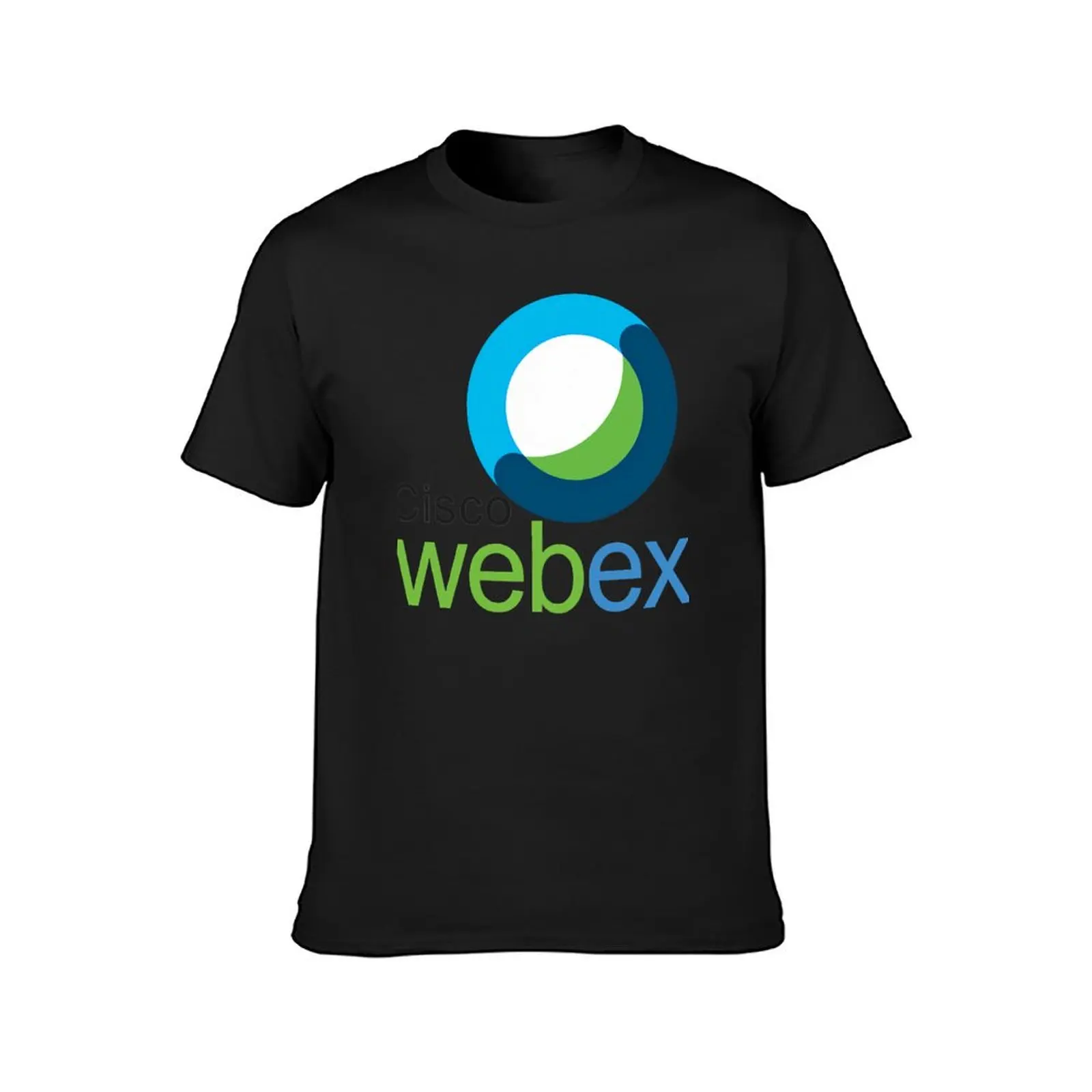 Cisco Webex Logo T-Shirt summer top quick drying blacks quick-drying mens vintage t shirts