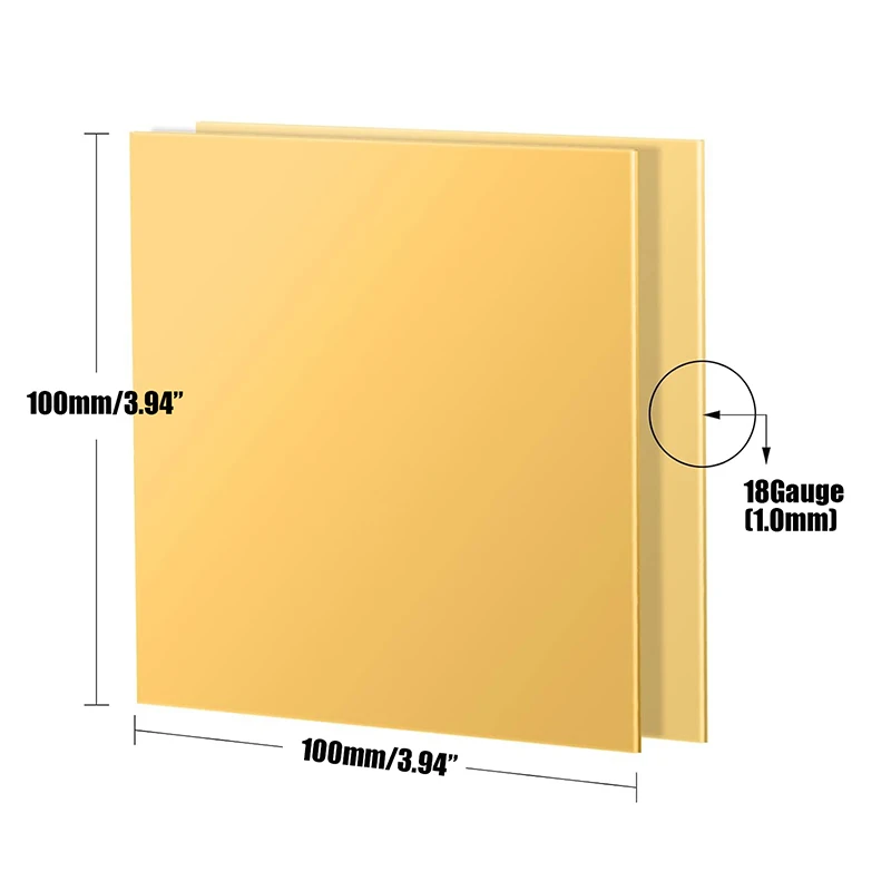 1pcs Brass Sheet 0.1-8mm Thickness, CNC Cutting Brass Plate, DIY Model Frame Mould, Construction Brass Pad Shims
