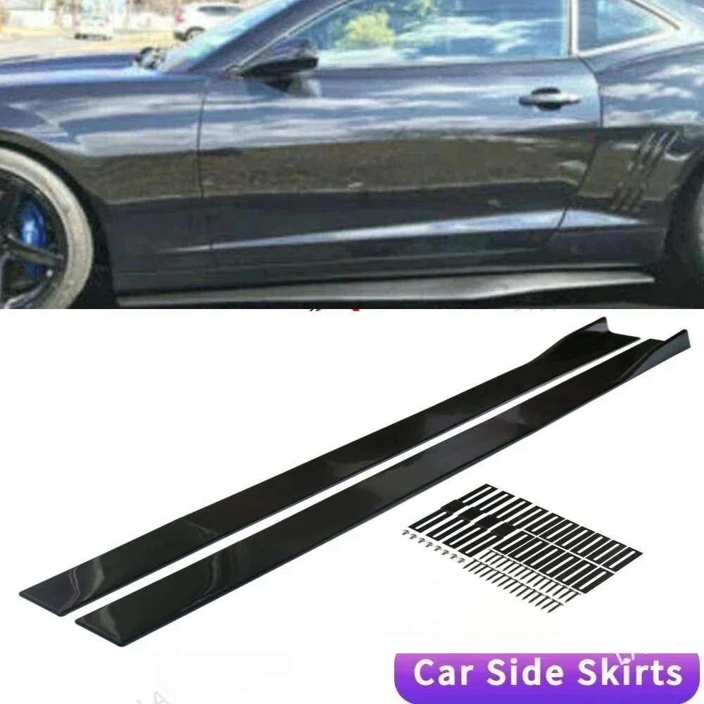 LAICY Para Chevrolet Camaro LT LS 2010-2015, Kit de carrocería de 78.7 pulgadas con faldones laterales, splitter, alerón, extensiones de panel de balancín y parachoques