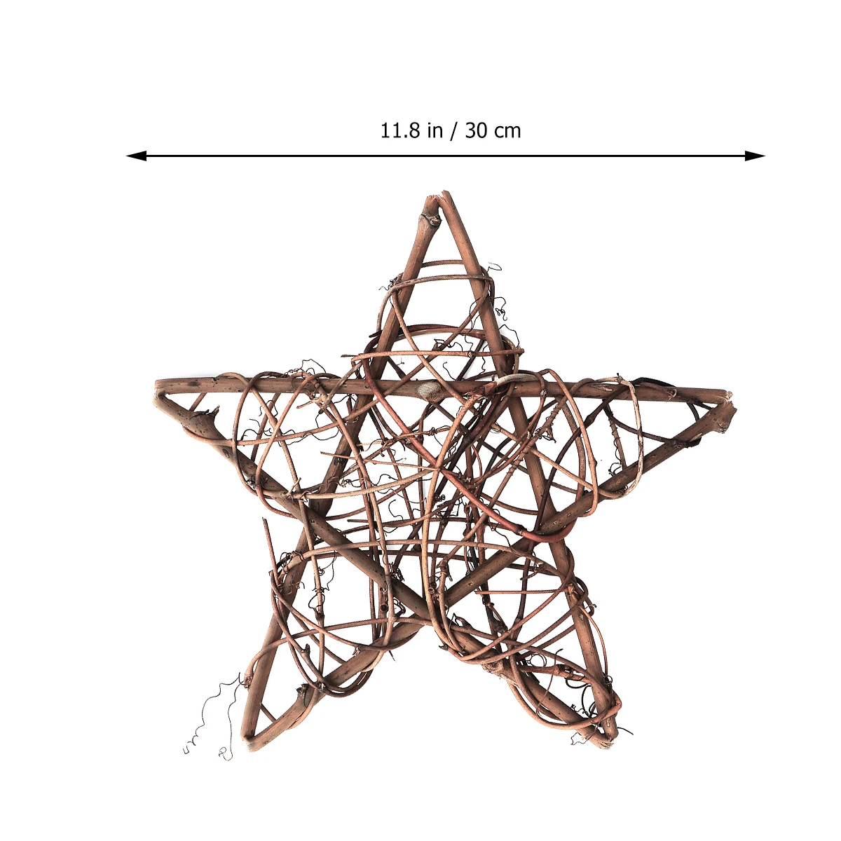 

2 Pcs Star Christmas Table Decorations Decor Material Home Office Ratten nament Cafe Hotel Table Desk nament