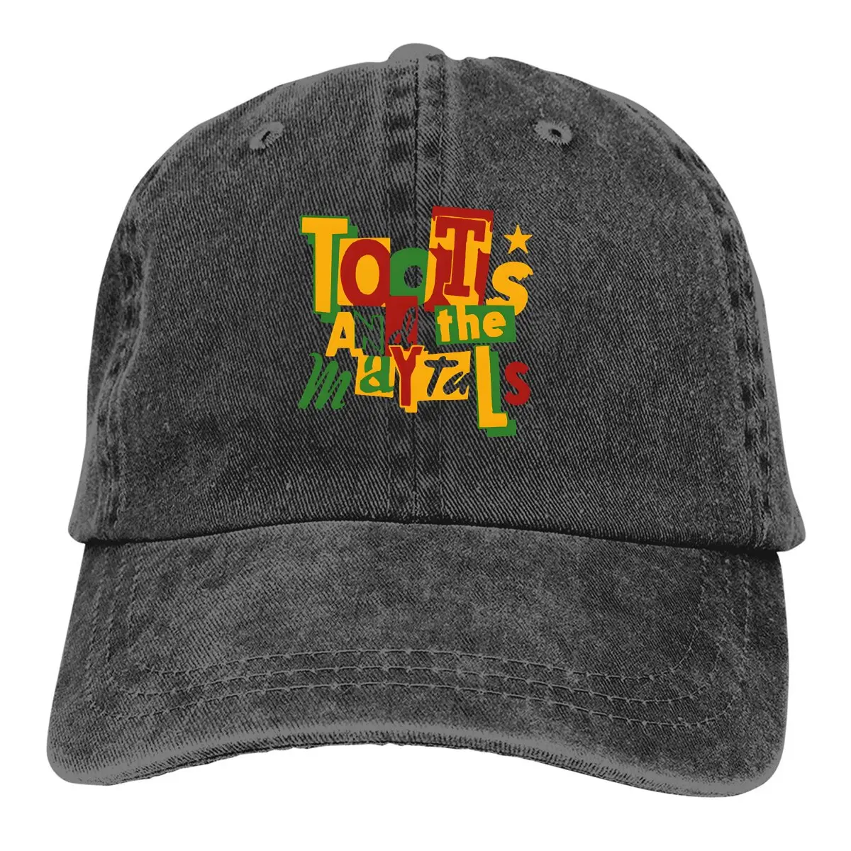 Reggae Music Multicolor Hat Peaked Women's Cap Toots Colourful Logo Personalized Visor Protection Hats