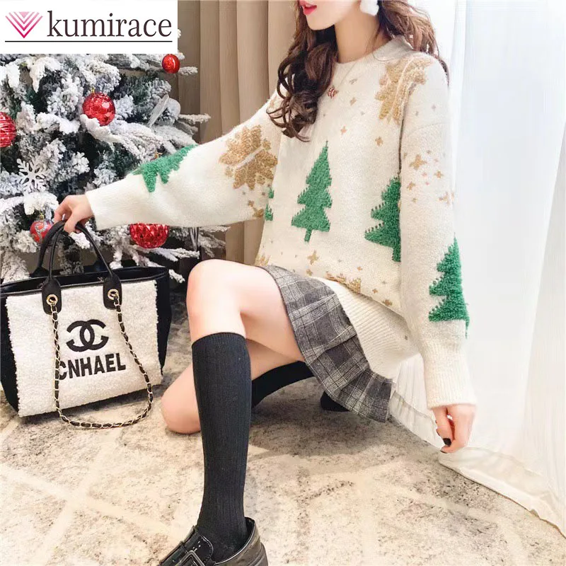 

Thickened Christmas Sweater Women's Pullover 2025 Autumn and Winter New Trendy Ins Super Hot Loose Lazy Style Top Sweaters