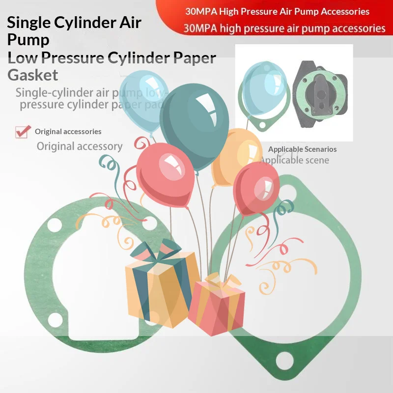 Single Cylinder Air Pump Low Pressure Cylinder Paper Gasket Perfect Sealing Fit 30MPA High Pressure Air Pump Repair