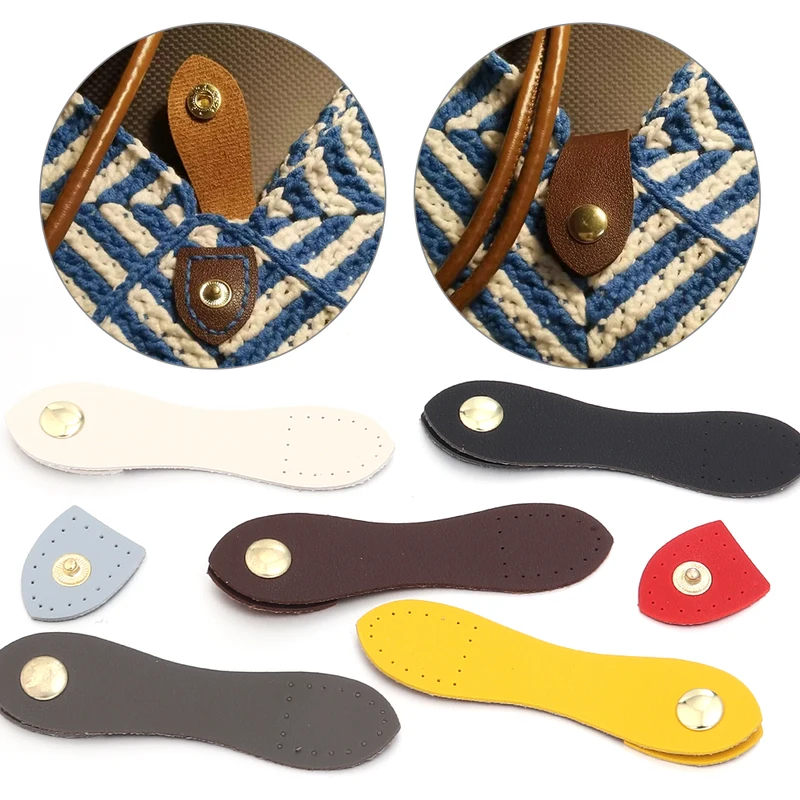 Taschenschnalle Leder PU 2 Sets für Handtaschen Geldbörsen Handwerk