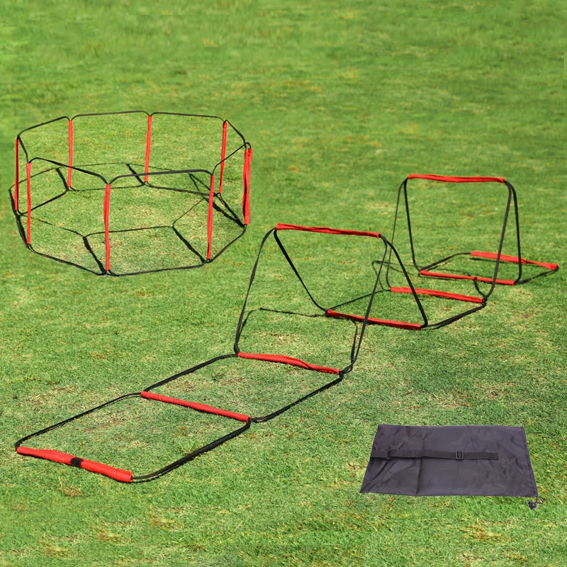 سلم تدريب سريع ثابت وقابل للطي ، قفزة فيلكرو ، تدريب خطوة ، كرة قدم ، كرة سلة ، يمكن تقطيعه حسب الإرادة #4