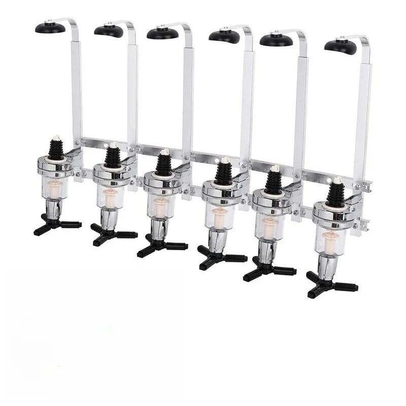 Three-head four-head six-head wall-mounted wine pouring rack quantitative 25ml30ml35ml45ml