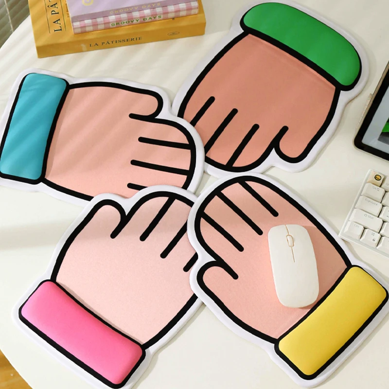 Soft Keyboard Wrist Rest Non-Slip Silicone Desk Mat Ergonomic Mouse Pad Office Mouse Carpet Wristband Support Mousepad