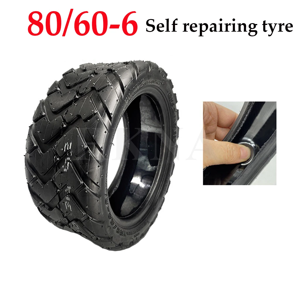 Anti-puncture 80/60-6 Gel Self-healing Tire for Electric Scooter Curuss R10 FLJ C11/T11  Jelly Self-repairing Tyre Accessories