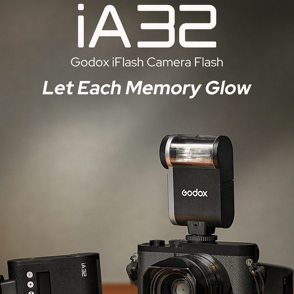 

Godox iFlash On-Camera Mini Flash Speedlite iA32 6200K CCT Manual for Various Camera Models Optical S1/S2 Modes