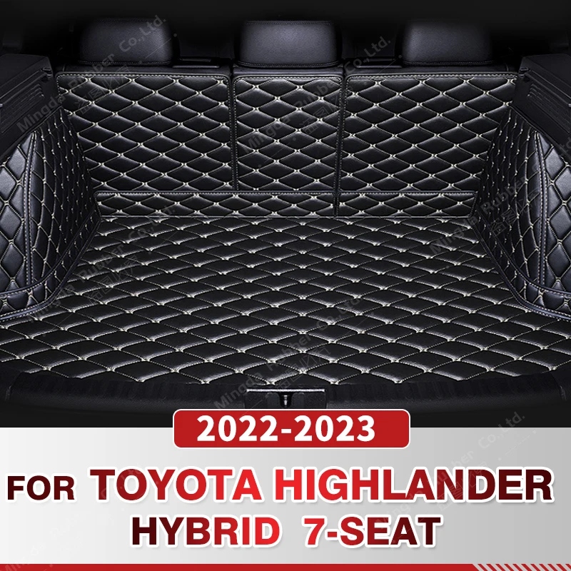 

Auto Full Coverage Trunk Mat For Toyota Highlander 7-Seat 2022 2023 Car Boot Cover Pad Interior Protector Accessories