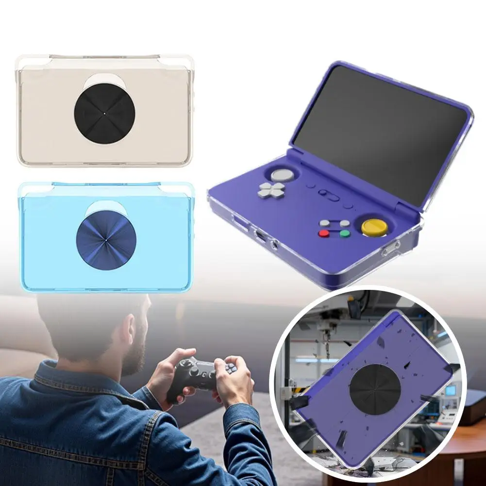 

Waterproof&anti-collision Cover Flip Up Handheld Game Console TPU Protective Cover For RETROID POCKET Retroid Pocket Flip 2