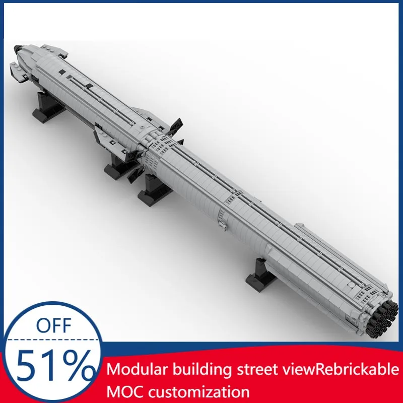 1317PCS SpaceX Starship & Super Heavy Spacecraft MOC Model Custom Blocks DIY Assembly Toy Space And Rocketry Fans Display Gift