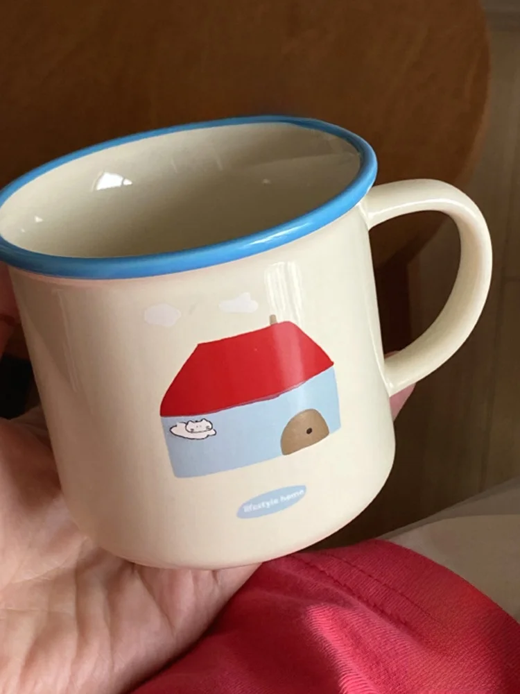 

Cerc House Cartoon Red House Small Cerc Mugs JOJOS L PDrefundins Warmth And Happin in Every Sip