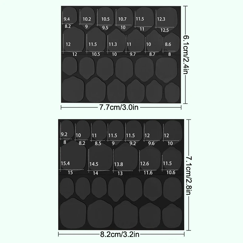 Film Adhésif Noir pour Ongles, Gelée Résistante à la Lumière, Photothérapie UV, Gel Solide à vitation sur l'Armure, Parfaite, Imperméable, 16x