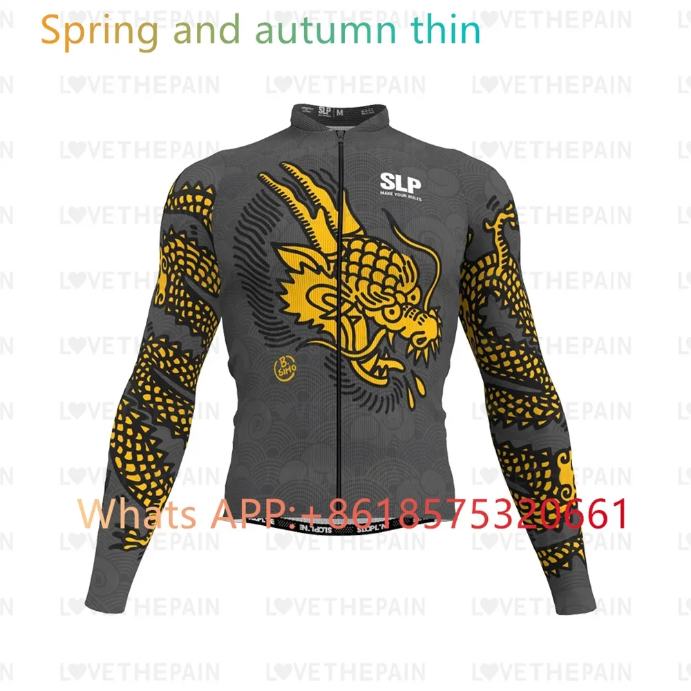 

SLP Summer Thinly cycling top Cycling Long-sleeved Breathable Clothing Jersey Men's mtb Spring autumn Thin Cycling Jersey 2024