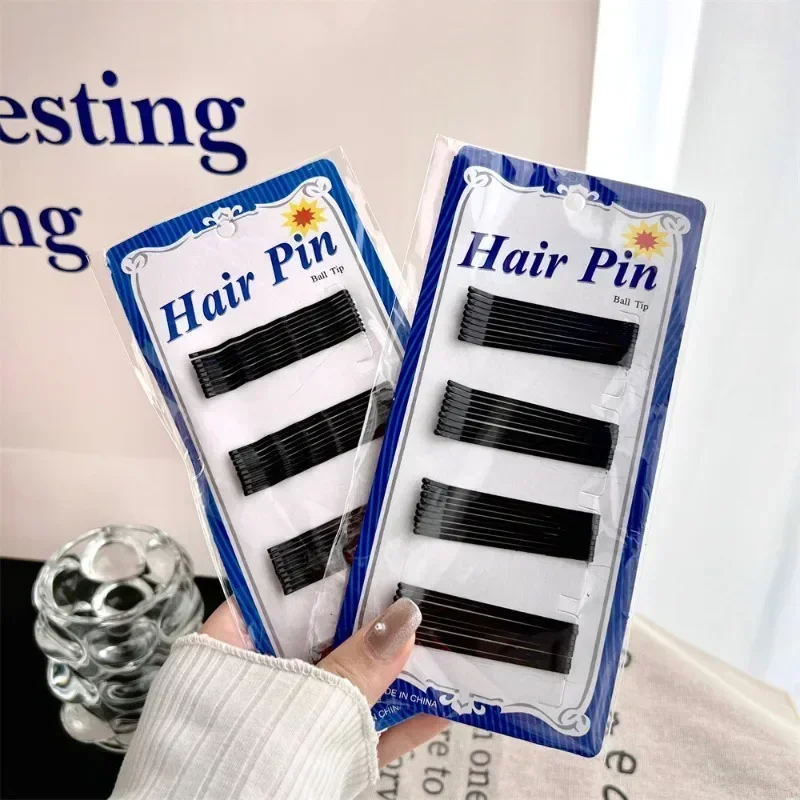 36pcs/set 6cm Large Hair Bobby Pins Women Black Hair Grips for Thick Hair Long Hairpins for Hairdressing Makeup Styling Hairpin