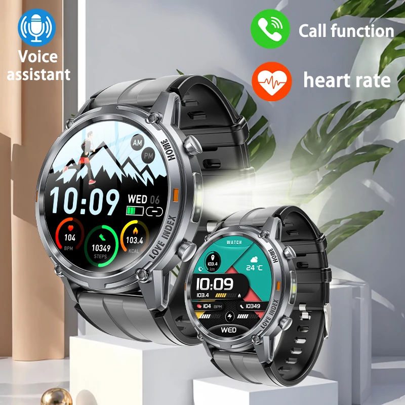 New Men's Smartwatch 420mAh Battery 1.53-inch TFT high-definition Screen 5.2 Bluetooth Connection Men's Smart Call Watch