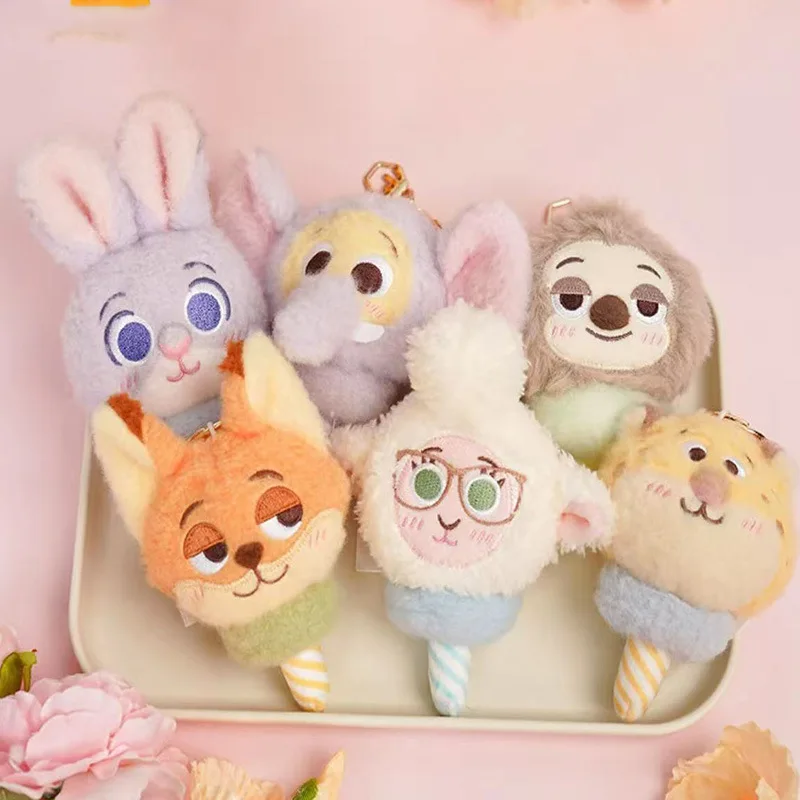 2025 ديزني حقيقية Zootopia لطيف الحيوانات المحشوة أفخم جودي نيك الثعلب الخطمي سلسلة أفخم دمية هدية #4