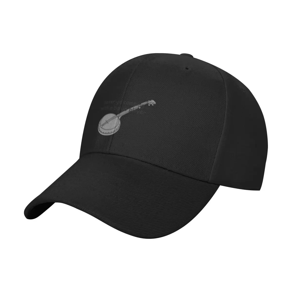 Fashion Banjo Never Go Camping With At Banjo Player baseball cap High-Quality Texture Sport Cap