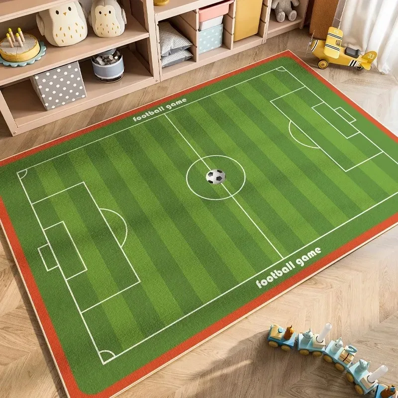 Soccer Football Field Carpet Rug for Bedroom Living Room Home Sofa Decoration,Children Play Game Large Decor Floor Mat Gift INS