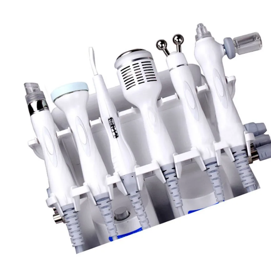 أحدث هيدرا 6 في 1 تنظيف الوجه صالون فراغ العناية الأساسية المياه النفاثة قشر هيدرو الهيدروجين الأكسجين جهاز تجميل الوجه #4