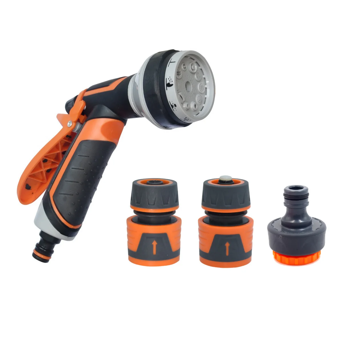 

Irrigation Watering Nozzle 8 Modes Watering Sprinkler Adjustable Car Washing Spray Gun for Watering Plants Washing Cars & Pets