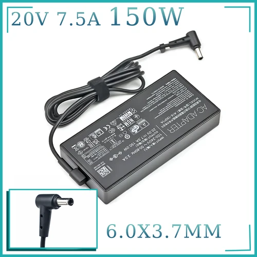Imagen 1 del producto Adaptador de corriente 150W 20V 7.5A 6,0x3,7mm ADP-150CH B para TUF Gaming FX705DT FX505D FX505DU FX505DT A18-150P1A cargador de ordenador portátil