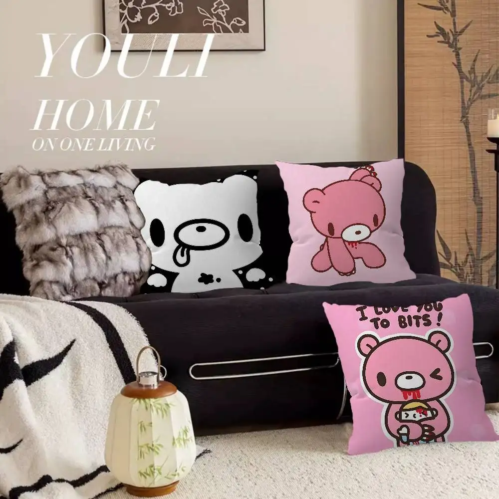 Cartoon G-gloomy Bear Pillow Anime Pillow Sofa Bed Head Pillow Cover Cushion Cover 45x45 cm Fashion