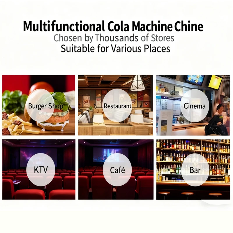 Commercial Post Mix Machine Beverage Dispenser Restaurant Drink Dispenser Stainless Steel Cabinet Good Soda Fountain Machine