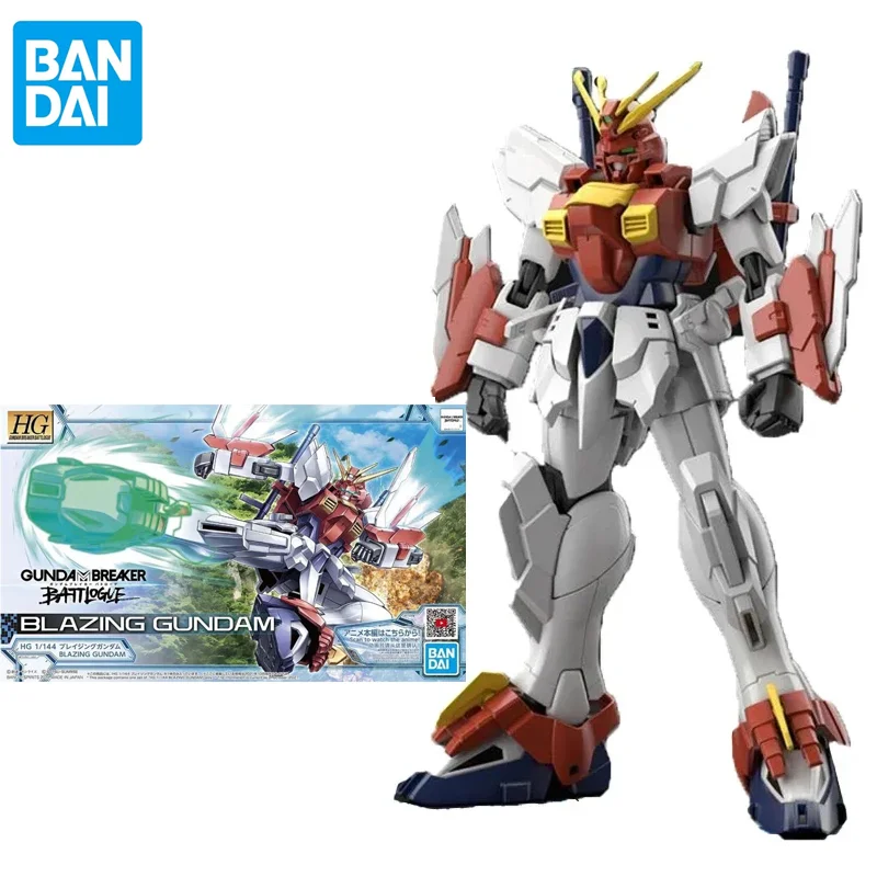 

Оригинальная аниме-фигурка Bandai Gundam HG 1/144 Gundam Breaker Battle Record Hot Blazing Gundam, сборная модель, аниме-фигурки