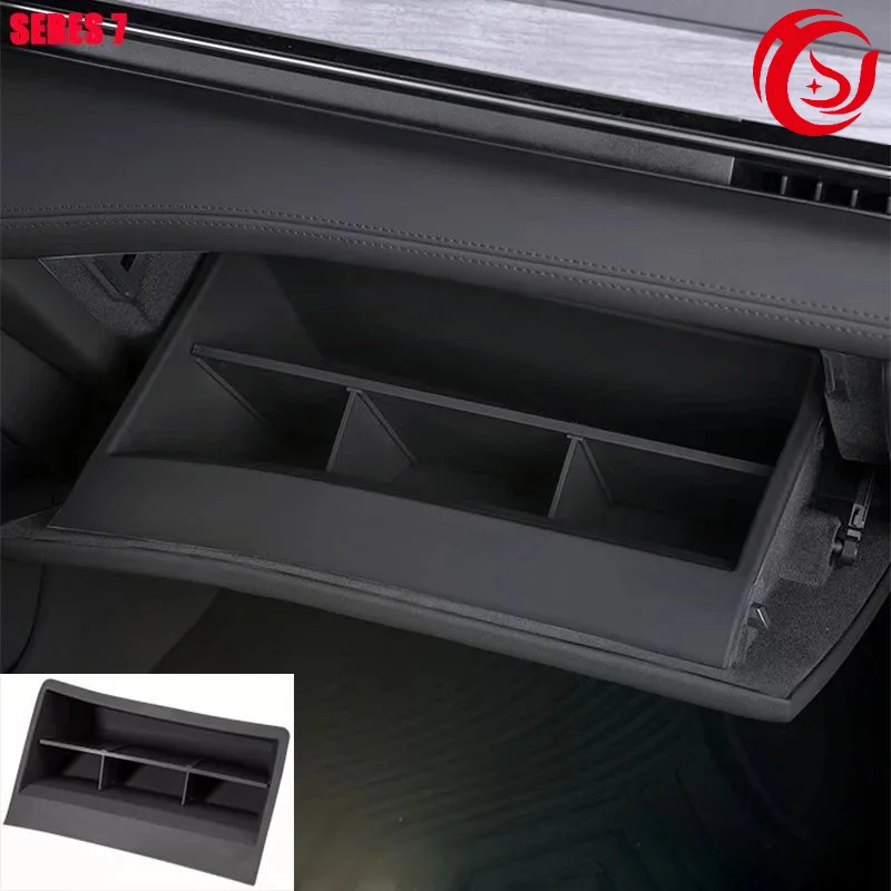 

For SERES 7 AITO M7 Front Passenger Glove Box Dtorage Box Partition Layered Storage Box Interior Accessories Modification