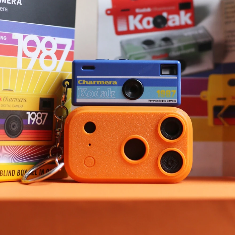 3D Printed Creative Protective Case for Kodak Charmera Mini Camera Apple Camera Style Design Drop and Scratch Resistant
