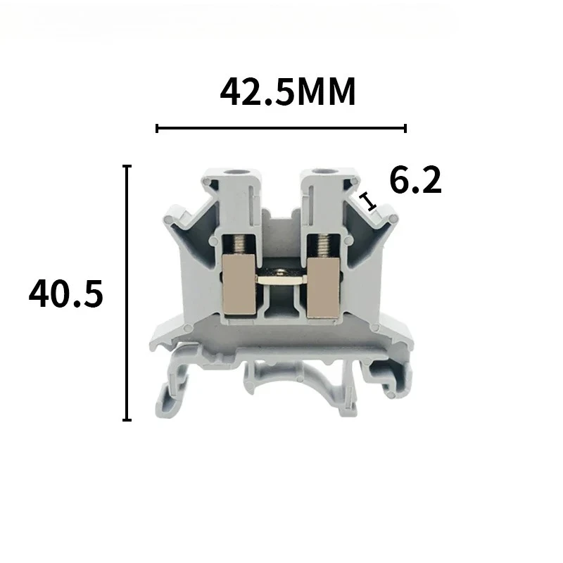 

UK2.5B rail type wiring block 2.5 square combination copper voltage terminal set connection strip Pack 20 pieces