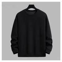 Trendy Versatile Sweatshirt Men's Solid Color Autumn and Winter Hot-selling Simple and Comfortable Unisex Round-neck Sweatshirt