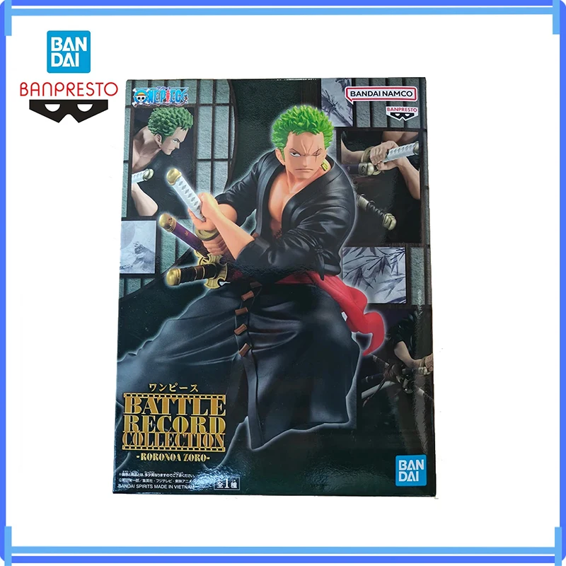 

In Stock Original Bandai Anime One Piece Battle Record Collection 17Cm Roronoa Zoro Action Figure Model Boxed Toys Gifts