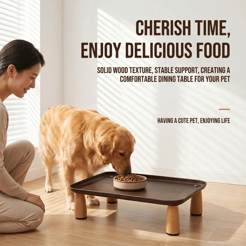 Sturdy Elevated Pet Feeder Raised Easy To Clean Pet Food Table Non-Slip Base Multi-functional Pet Feeding Stand for pets