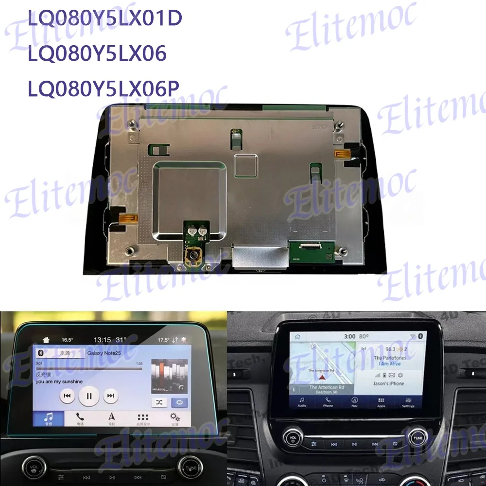 

LQ080Y5LX06 8 inch Touch Screen LCD Display For Ford Ecosport Fiesta Puma Transit focus Replacement