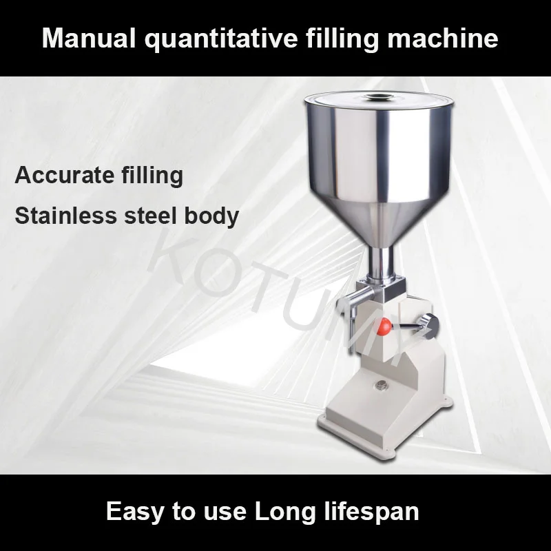 Professional Stainless Steel Liquid Manual Filling Machine Honey Tomato Cream Water Adjustable Bottle Jar Small-Scale Filller