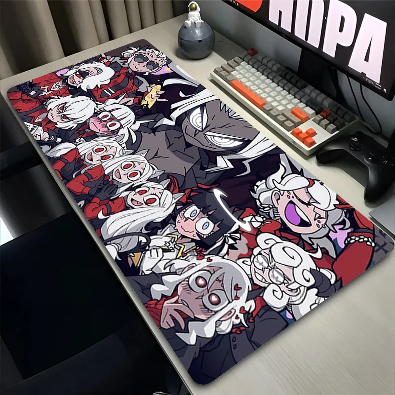 Mouse Pad PC Non Slip Rubber Cute Mousepad Laptop Gamer Cabinet H-helltaker Keyboard Pad Office Computer Gaming Desk Mouse Mat