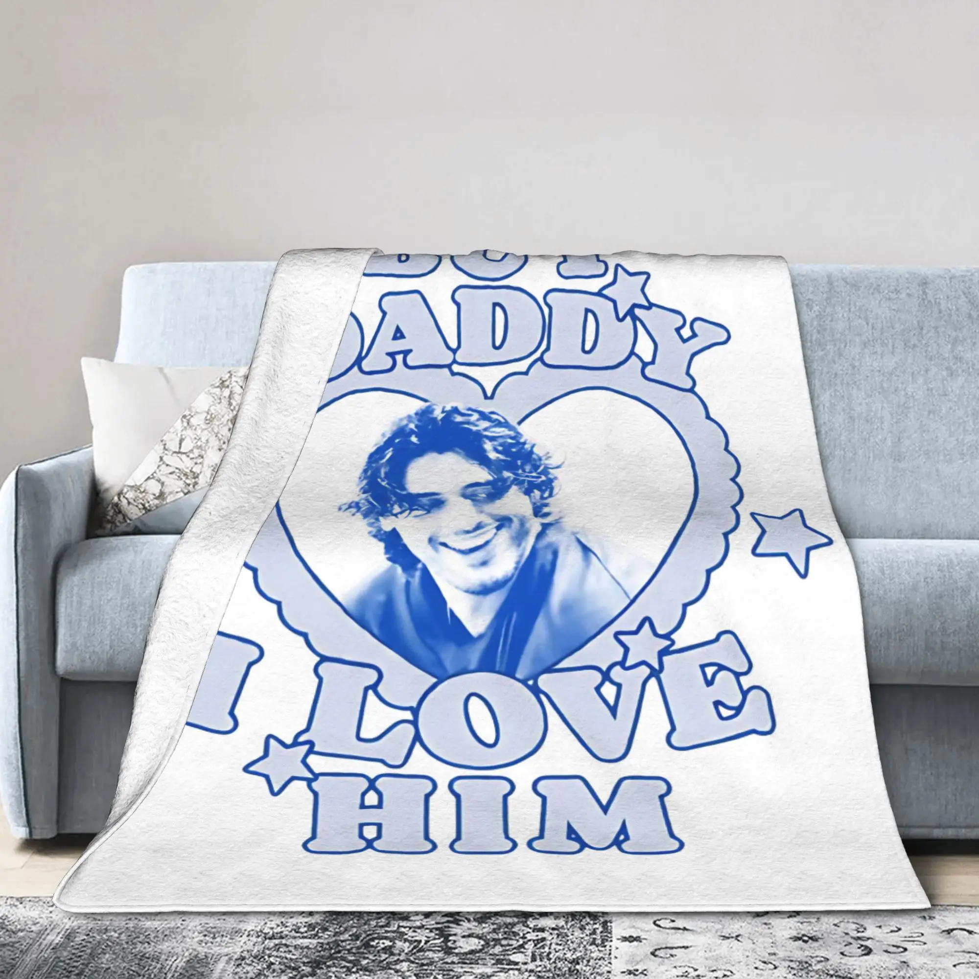 But Daddy I Love Him John Logan Blankets Off Campus Plush Throw Blankets Bedding Couch Decoration Soft Warm Bedsprea,
