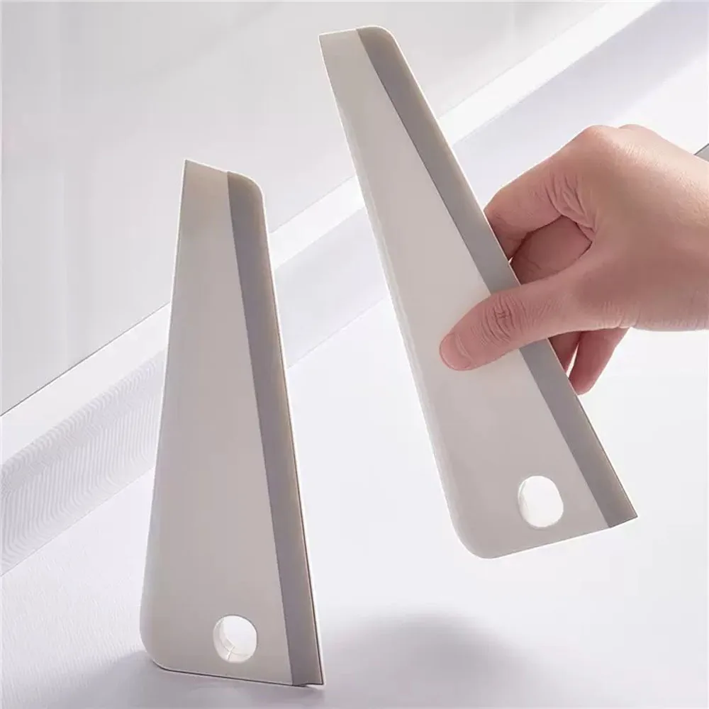 1 Piece/2 Piece Set Multifunctional Squeegee Handheld Glass Wiper for Home Bathroom Mirror Scraper Squeegee Washbasin Soft Rubber Cleaning Tool