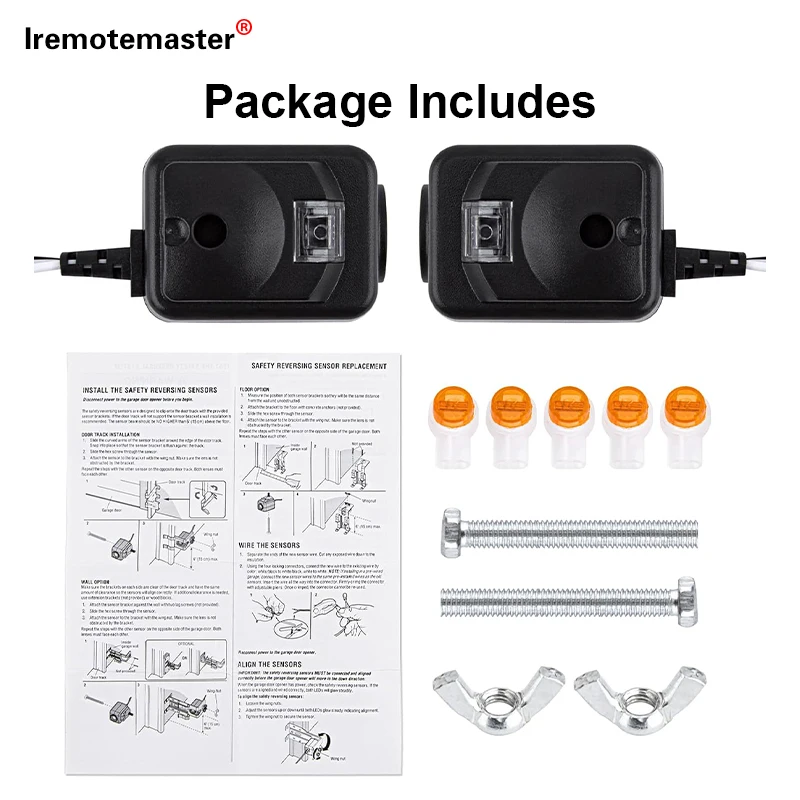 Replacement 820CB Opener Garage Door Safety Sensors/eyes with brackets