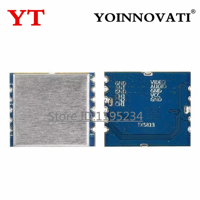 5.8G 20mW TX5813 FM VTX Transmitter Module with SPI/Switch Control 8-Channel RF Transmitter for Remote Control Applications