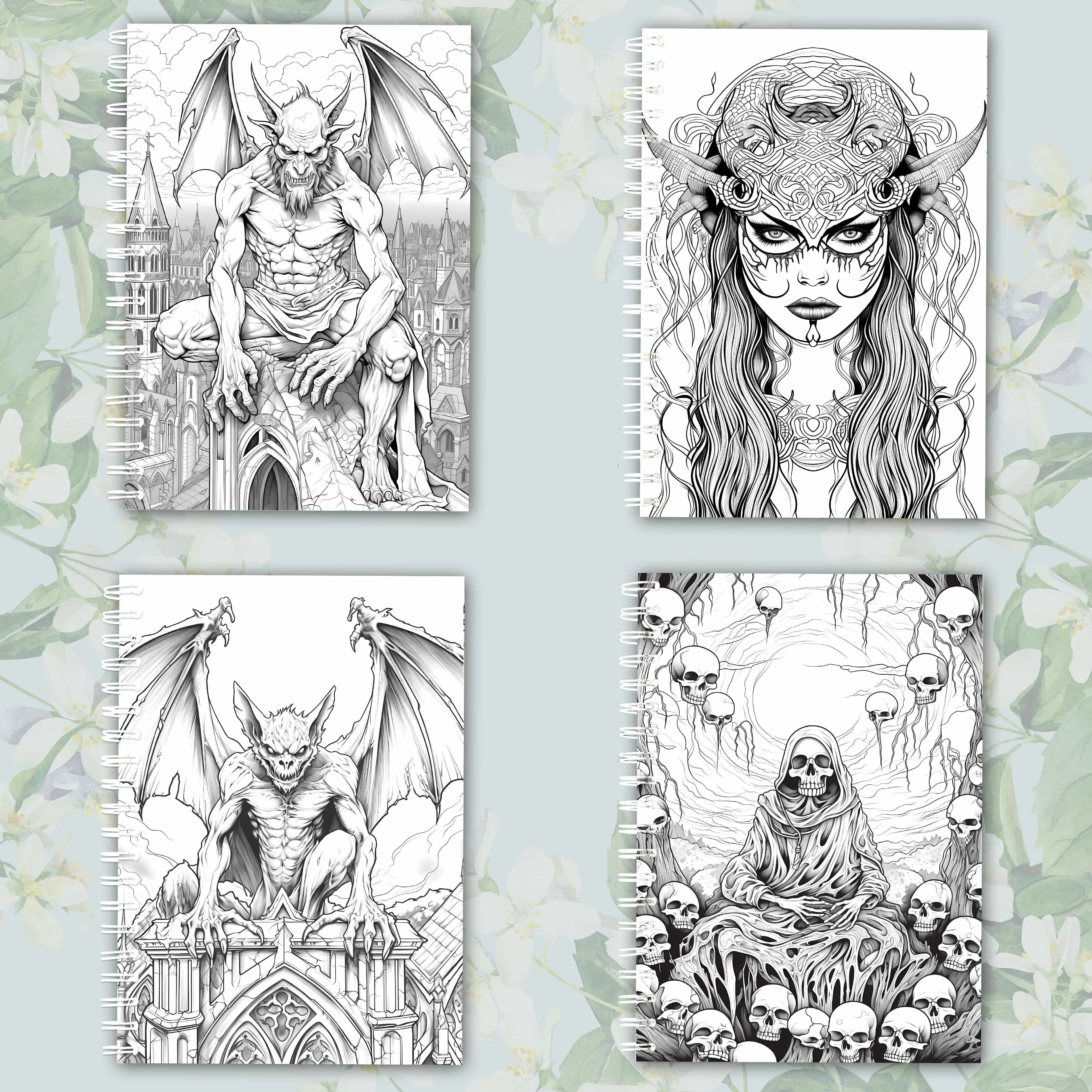 Hell Devil Graffiti Colouring Book Adult Picture Book Make Designs Of One's Own